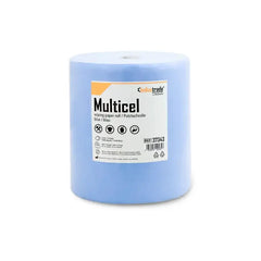 Blaue Putzpapierrolle Multicel, 3-lagig, für professionelle Hygiene und Reinigung.