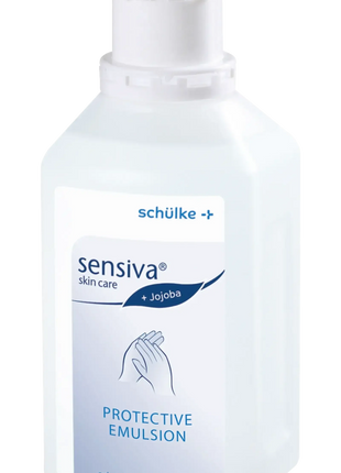 Schülke sensiva protective Emulsion mit Jojoba, farb- und parfümfrei, 500ml Hygieneflasche