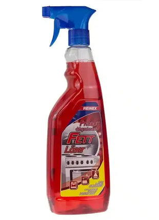 Reinex Fettlöser Sprühflasche, roter Küchen-Fettentferner, Reinigung für Herd und Oberflächen