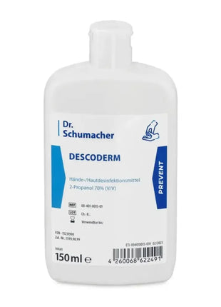 Dr. Schumacher DESCODERM 150ml Hände Hautdesinfektionsmittel Flasche, 2-Propanol 70%