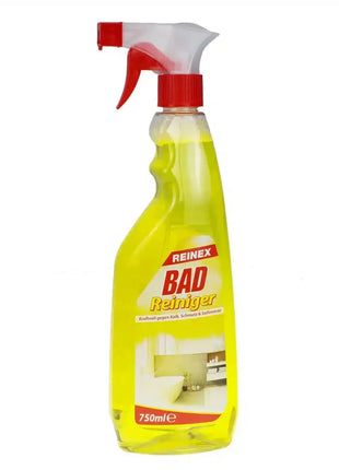 Reinex Badreiniger Sprayflasche 750ml für Badreinigung, hygienische Kalk- und Schmutzentfernung