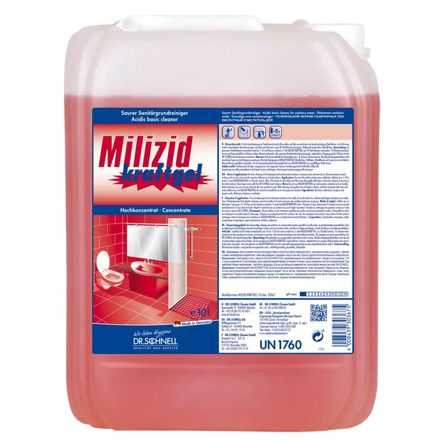 MILIZID KRAFTGEL Saurer Sanitärgrundreiniger