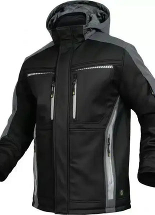 Leibwächter Flex-Line, Winter-Softshelljacke schwarz/grau FLEXI25