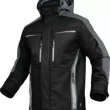 Leibwächter Flex-Line, Winter-Softshelljacke schwarz/grau FLEXI25