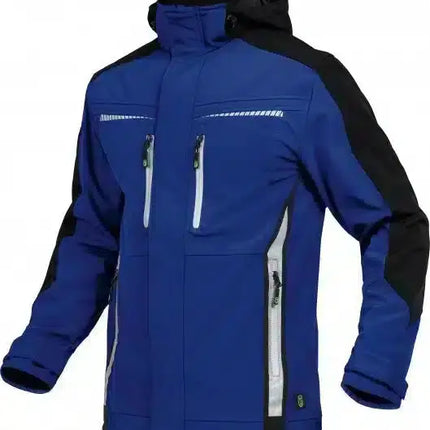 Leibwächter Flex-Line, Softshelljacke kornblau/schwarz FLEXS20