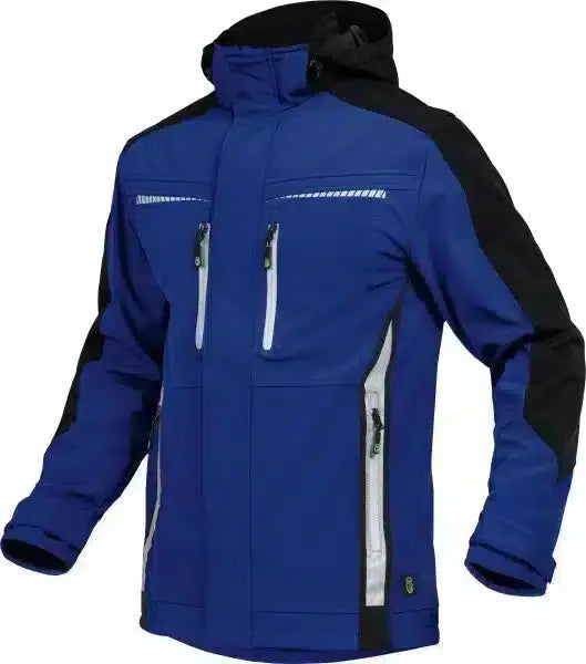 Leibwächter Flex-Line, Softshelljacke kornblau/schwarz FLEXS20
