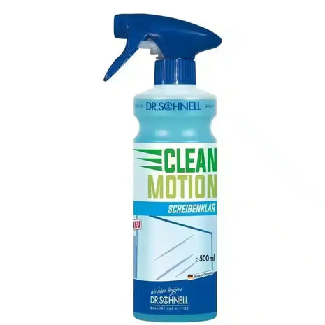 Scheibenreiniger Spray 500ml, Clean Motion, blaues Reinigungsmittel, Flasche mit Sprühkopf