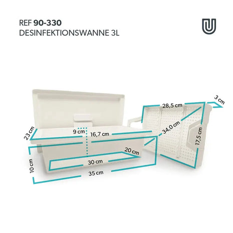 Desinfektionswanne 3 Liter maße