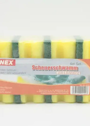 REINEX Scheuerschwamm mit Griffleiste 4-er Set