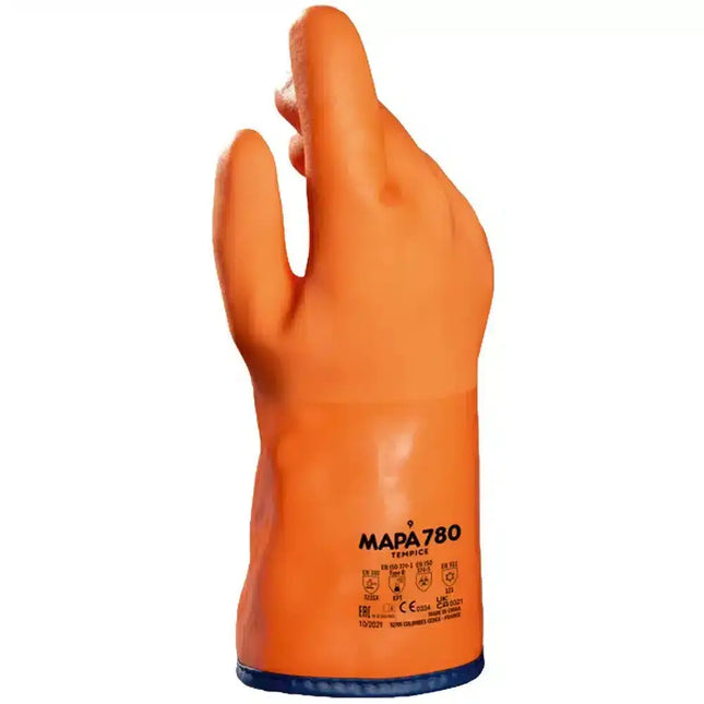 MAPA Temp-Ice PVC Orange Kälteschutzhandschuhe