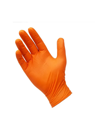 Unigloves PROTECT Orange HD Grip Handschuhe 100 Stück Diamanttextur Großhandel | Hygieneartikel | Reinigungsmittel | Inkontinenzprodukte