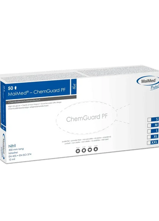 Nitril Chemikalienschutzhandschuhe MaiMed ChemGuard PF Einmalhandschuhe Box