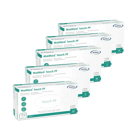 MaiMed Latexhandschuhe Touch Pf Beige 100 Stück