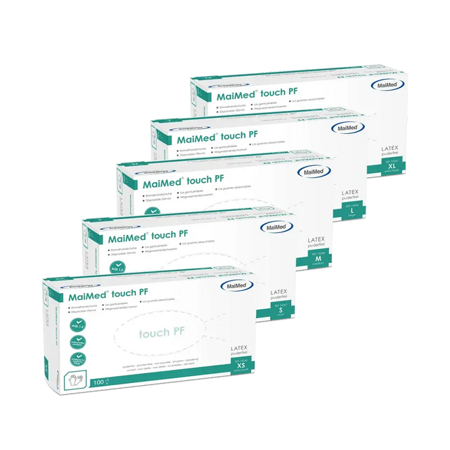 MaiMed Latexhandschuhe Touch Pf Beige 100 Stück