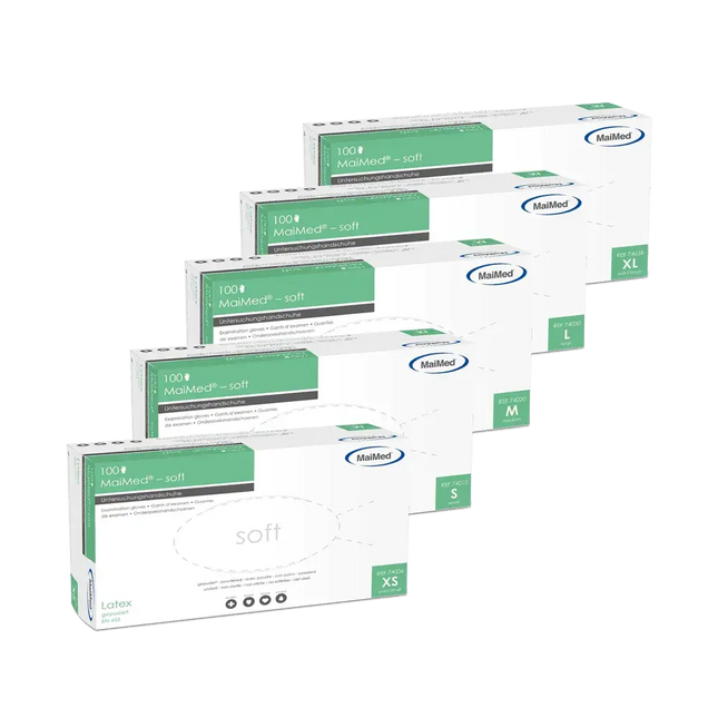 MaiMed Latexhandschuhe Soft 100 Stück