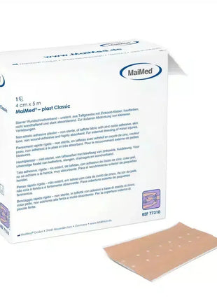 MailMed Wundschnellverband, 4cm x 5m, hautfarben, Zinkoxid-Kleber, steriler Pflasterverband