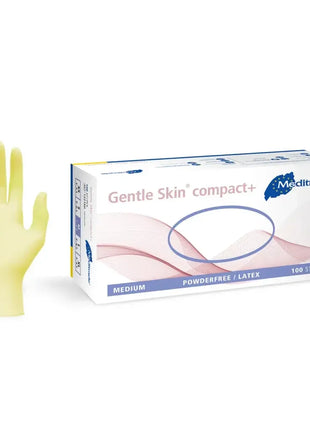 Latex Einweghandschuhe puderfrei, Größe M, 100 Stück, für medizinische Hygieneanwendungen