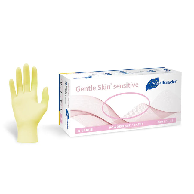 Meditrade Latexhandschuhe Gentle Skin 100 Stueck pro Box
