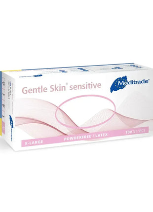 Latex Einmalhandschuhe Gentle Skin sensitive puderfrei in X-Large, 100 Stück Packung