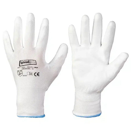 Stronghand White Grip Handschuhe