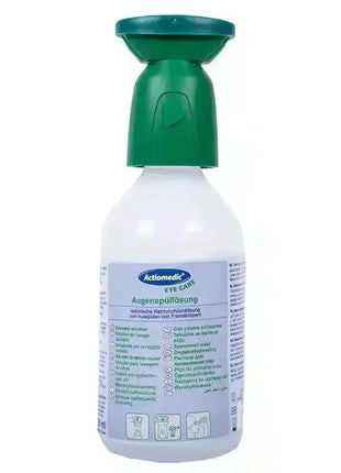 Augenspülflasche Actomedic, sterile Augenspüllösung, Erste Hilfe, grüner Deckel