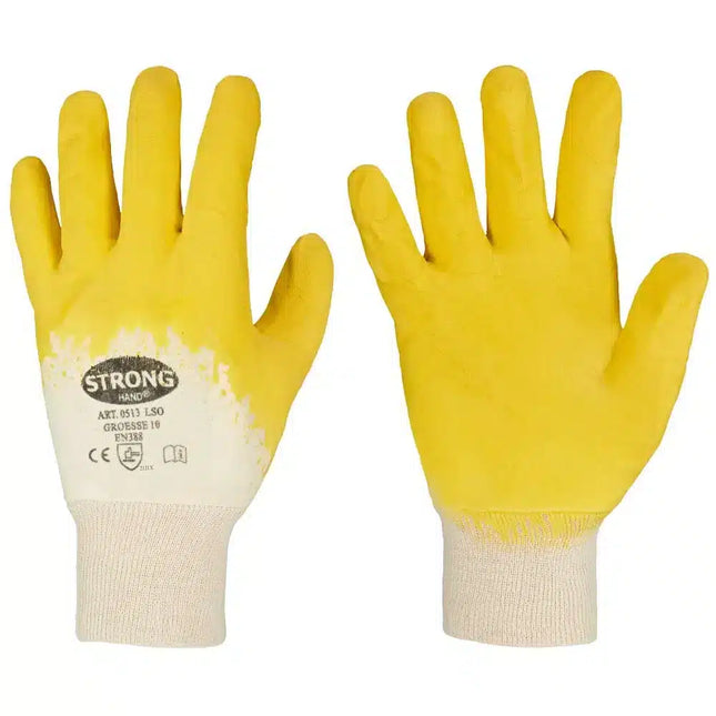 Strongland Latex Baumwoll Trikothandschuhe