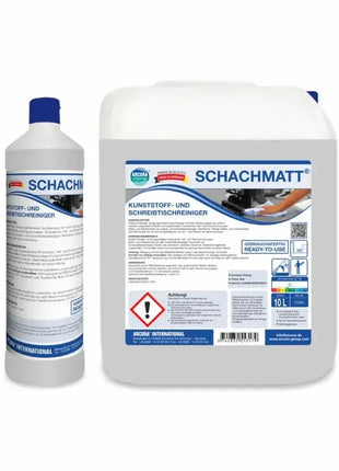 Schachmatt Kunststoff- und Schreibtischreiniger, professionelle Hygiene Reinigungslösung