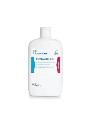 Desinfektionsgel Aseptoman Gel 150ml Flasche für Hygiene und Händedesinfektion, weißes Design