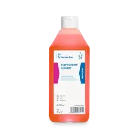 Dr. Schumacher ASEPTODERM gefärbt, 1-Liter Flasche, alkoholisches Händedesinfektionsmittel