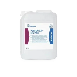 Dr. Schumacher Perfektan Enzyme 5L Kanister, Desinfektionsmittel für professionelle Hygiene, weißer Behälter