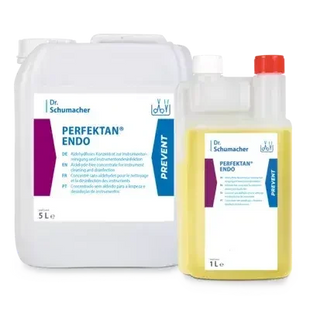 Dr. Schumacher Perfektan Endo Desinfektionsmittel Kanister und Flasche, medizinische Hygiene