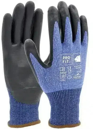 Arbeitshandschuhe mit Beschichtung, blau-schwarz, Schutzhandschuhe für Hygiene und Medizin