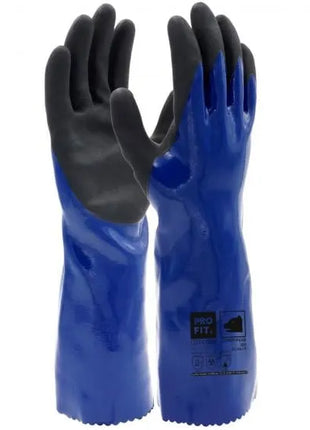Nitril Chemikalienschutzhandschuhe "Chem", 35 cm, blau