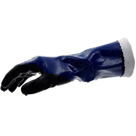 Nitril Chemikalienschutzhandschuhe "Chem", 35 cm, blau
