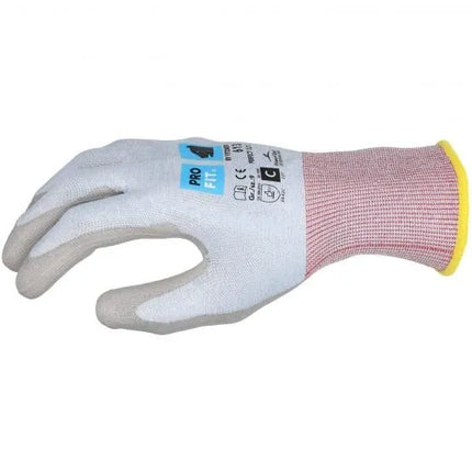 PU Schnittschutzhandschuh "Perfect Cut C", hellblau/grau
