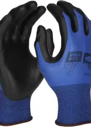 Arbeitshandschuhe schwarz-blau, nahtlos, medizinischer Schutz, Handschutz, Hygiene