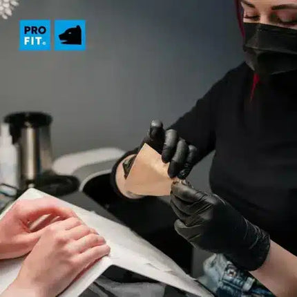 Nitril Einweghandschuhe, 24 cm, schwarz, 100