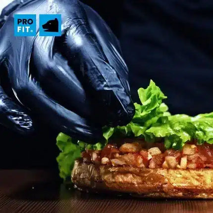 Nitril Einweghandschuhe, 24 cm, schwarz, 100