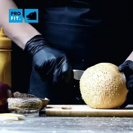 Nitril Einweghandschuhe, 24 cm, schwarz, 100