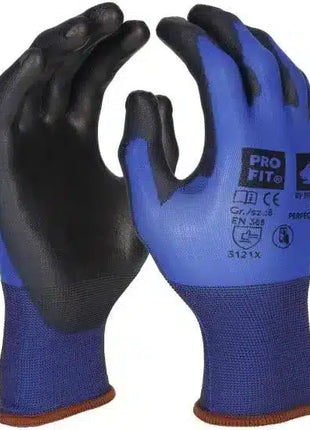 PU Handschuh "Perfect Lite", blau/schwarz, Touch-screen