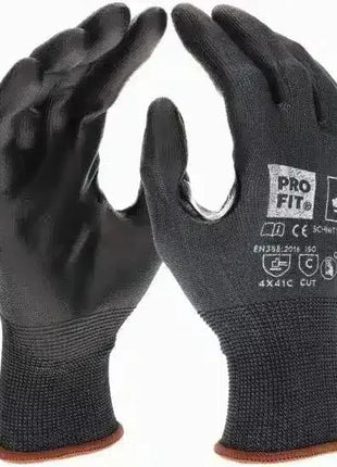 Schwarze Schutzhandschuhe, schnittfest, nahtlos, für professionelle Hygieneanwendung