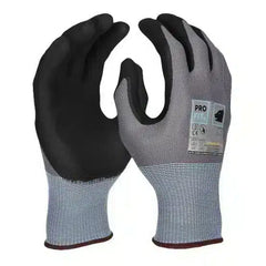 Nitril Handschuhe "Extra", Nitrilschaum, grau/schwarz