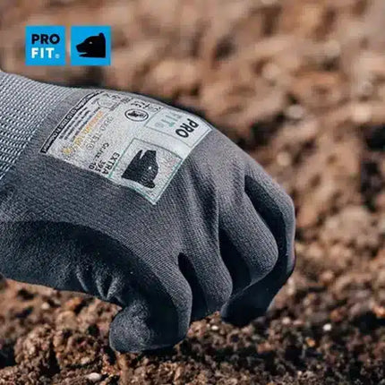 Nitril Handschuhe "Extra", Nitrilschaum, grau/schwarz