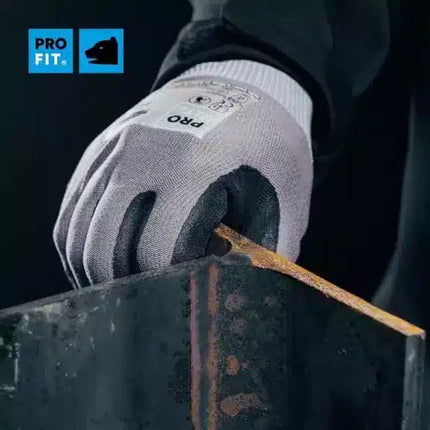 Nitril Handschuhe "Extra", Nitrilschaum, grau/schwarz