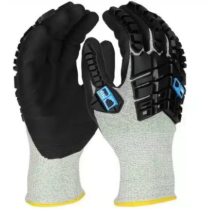 morepic-1 morepic-2 DX_NEW Nitril Schnittschutzhandschuh,"TPR-Protector", Level F, grün / schwarz