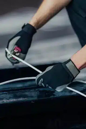 Mechaniker Handschuh, mit Klett, grau, Gr. 10 10