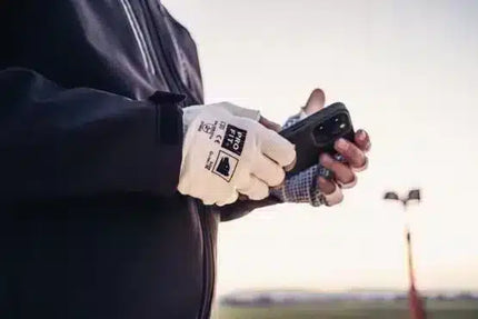 Strickhandschuhe, fein, fingerlos, einseitig Noppen