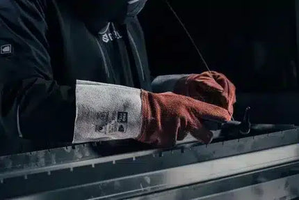 Hitzeschutzhandschuh, Sebatanleder, 5-Finger, 35 cm