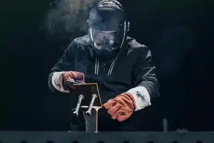 Hitzeschutzhandschuh, Sebatanleder, 5-Finger, 35 cm