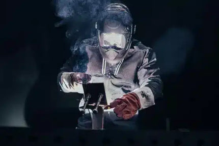 Hitzeschutzhandschuh, Sebatanleder, 5-Finger, 35 cm